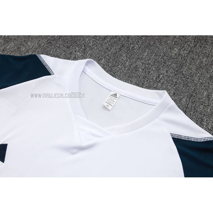 Tuta da Track del Real Madrid Manga Corta 2023-2024 Blanco